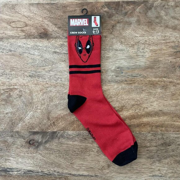 5/$20 NEW Adult Deadpool Socks - Picture 1 of 3